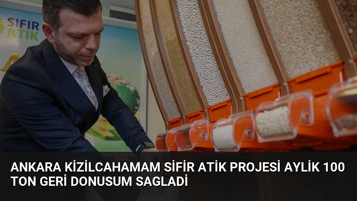 Ankara Kizilcahamam Sifir Atik Projesi Aylik 100 Ton Geri Donusum Sagladi