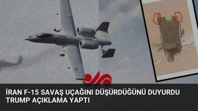 İran F-15 Savaş Uçağını Düşürdüğünü Duyurdu Trump Açıklama Yaptı