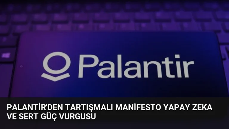 Palantir’den Tartışmalı Manifesto Yapay Zeka ve Sert Güç Vurgusu