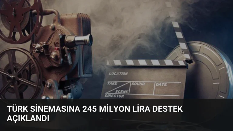 Türk Sinemasına 245 Milyon Lira Destek Açıklandı
