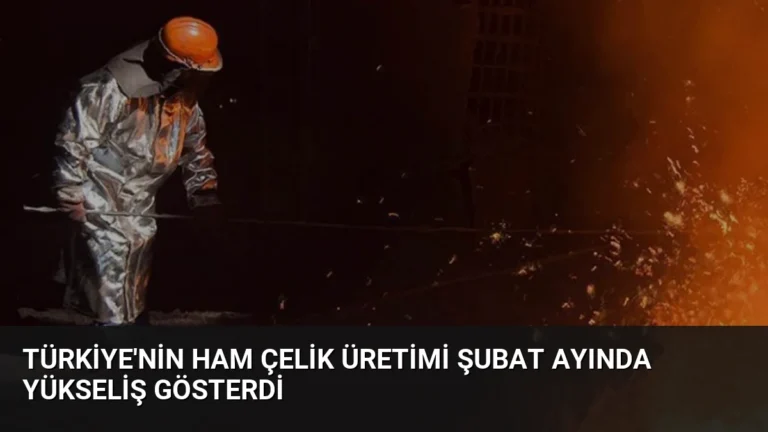 Türkiye’nin Ham Çelik Üretimi Şubat Ayında Yükseliş Gösterdi