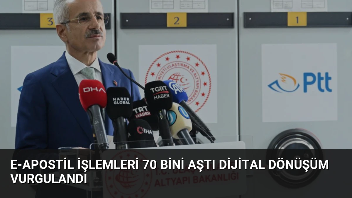 e-Apostil İşlemleri 70 Bini Aştı Dijital Dönüşüm Vurgulandı