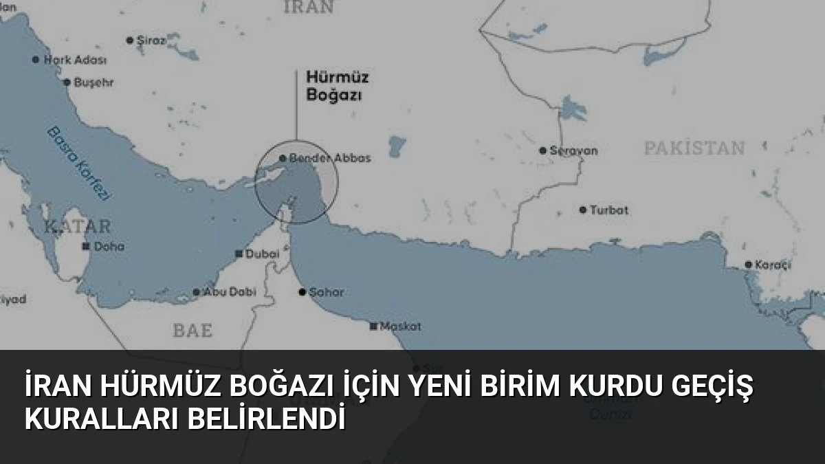 İran Hürmüz Boğazı İçin Yeni Birim Kurdu Geçiş Kuralları Belirlendi