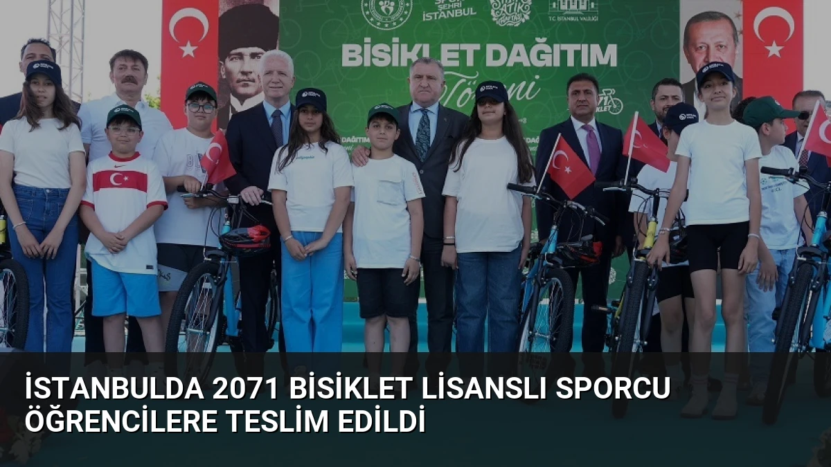 İstanbulda 2071 Bisiklet Lisanslı Sporcu Öğrencilere Teslim Edildi