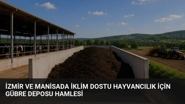 İzmir ve Manisada İklim Dostu Hayvancılık İçin Gübre Deposu Hamlesi