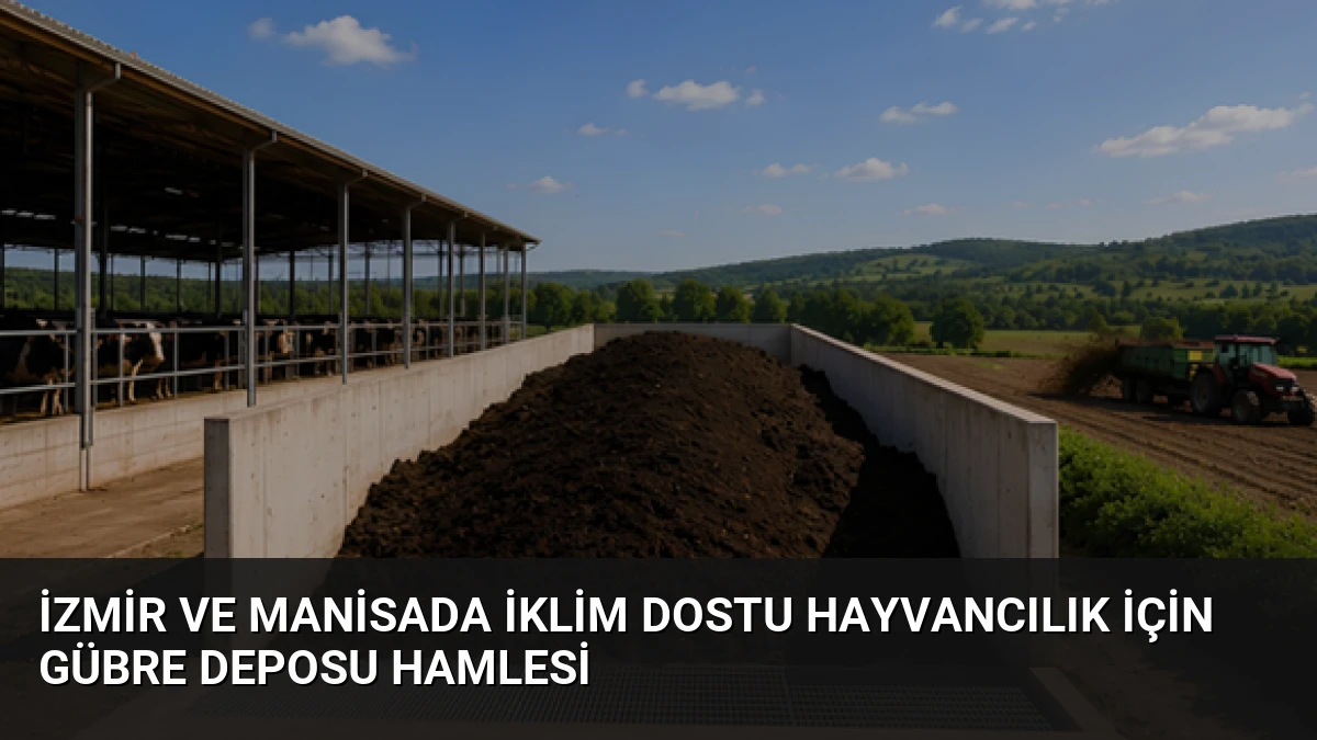 İzmir ve Manisada İklim Dostu Hayvancılık İçin Gübre Deposu Hamlesi