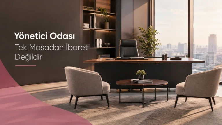 Yönetici Odası Tek Masadan İbaret Değildir