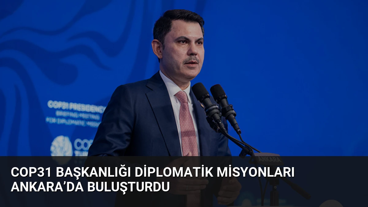 COP31 Başkanlığı Diplomatik Misyonları Ankara’da Buluşturdu