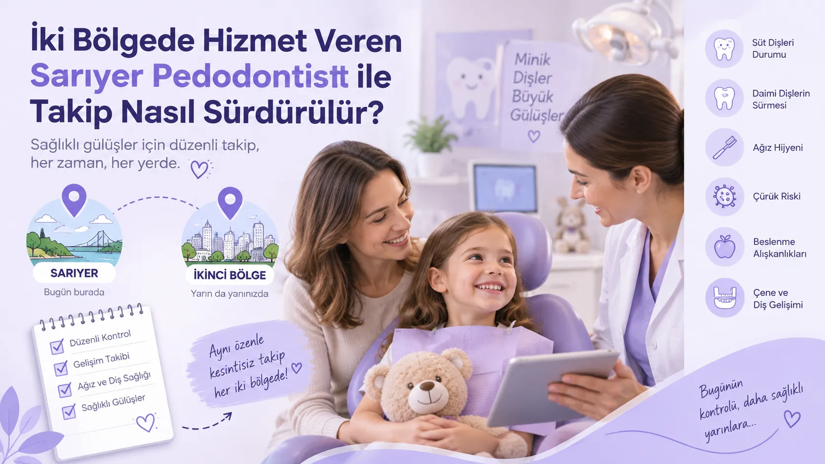 İki Bölgede Hizmet Veren Sarıyer Pedodontist ile Takip Nasıl Sürdürülür?