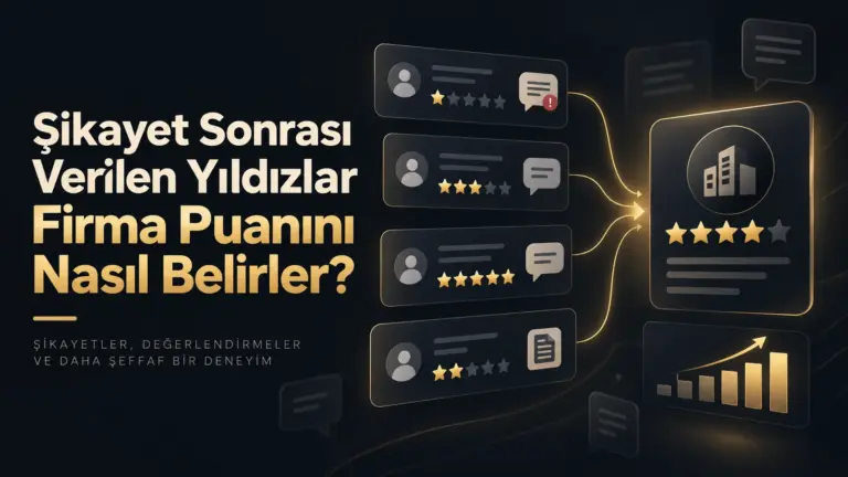 Şikayet Sonrası Verilen Yıldızlar Firma Puanını Nasıl Belirler?